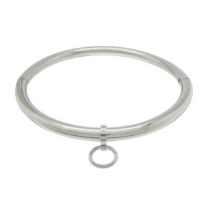 Eternity Locking Slave Collar – 10mm Solid Stainless Steel Locking Submission Day Collar