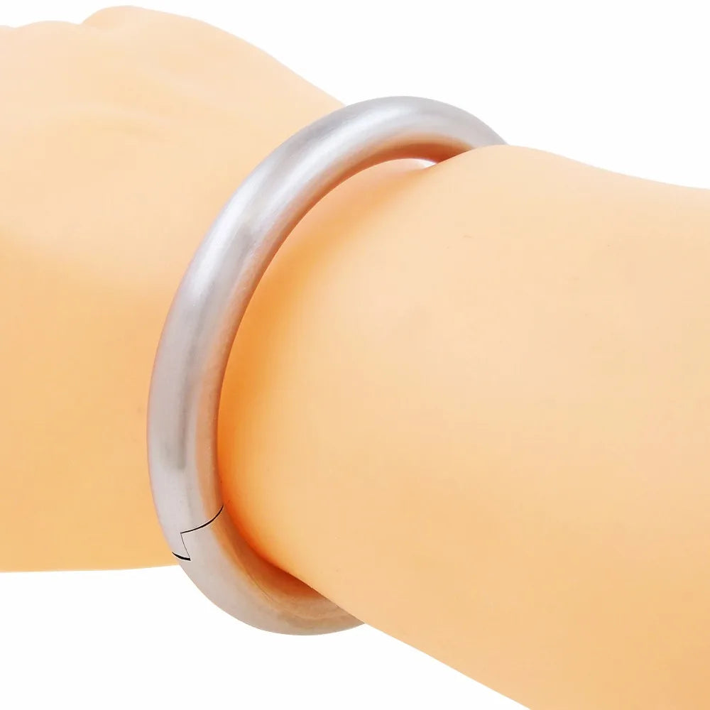 Eternity Oval Locking Cuffs – 8mm Solid Stainless Steel Wrist & Ankle Restraints - Image 6