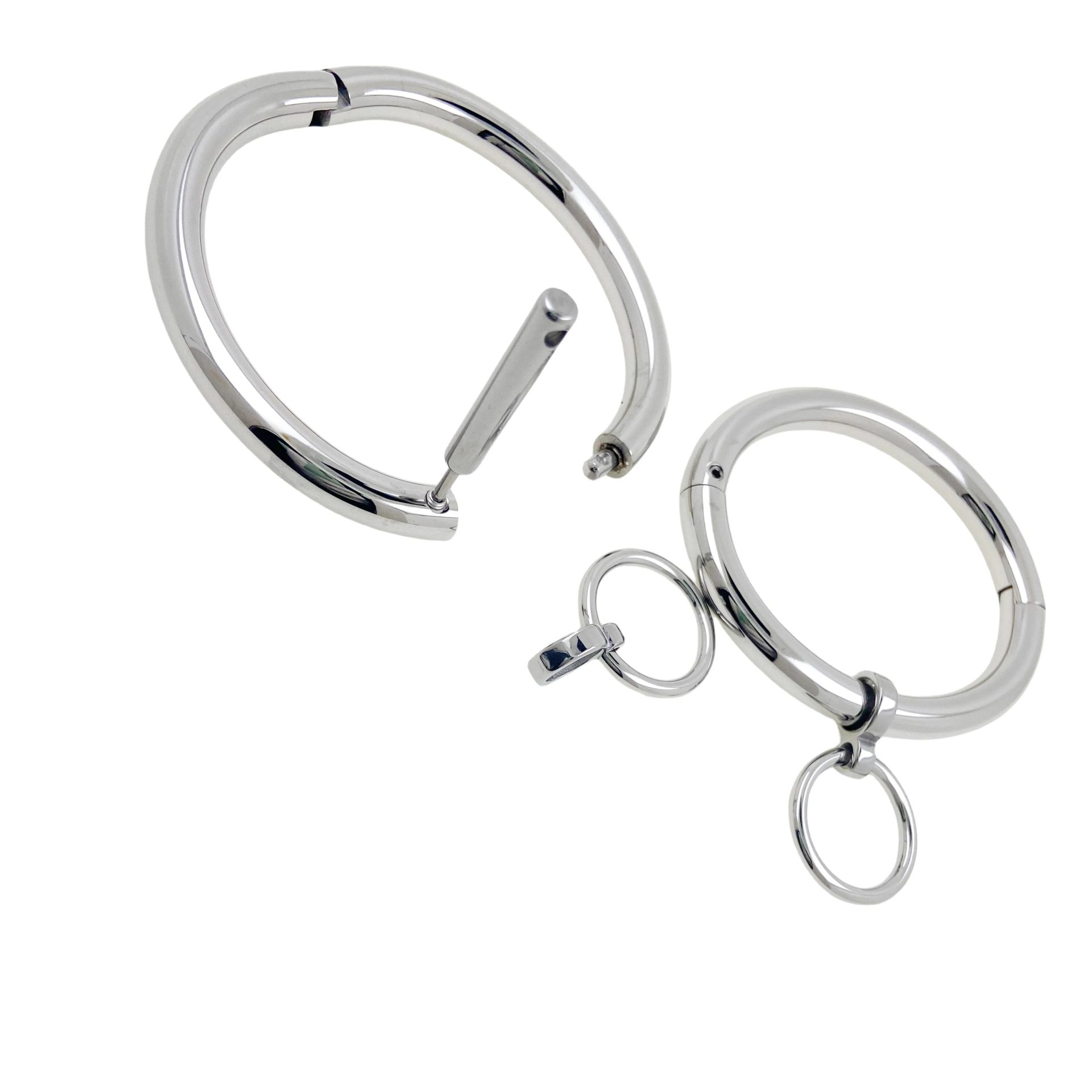 Eternity Oval Locking Cuffs – 8mm Solid Stainless Steel Wrist & Ankle Restraints - Image 4