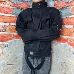 Asylum Straitjacket Bondage Gear -Black- Unisex BDSM Fetish Restraint
