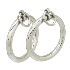 Eternity Oval Locking Cuffs – 8mm Solid Stainless Steel Wrist & Ankle Restraints