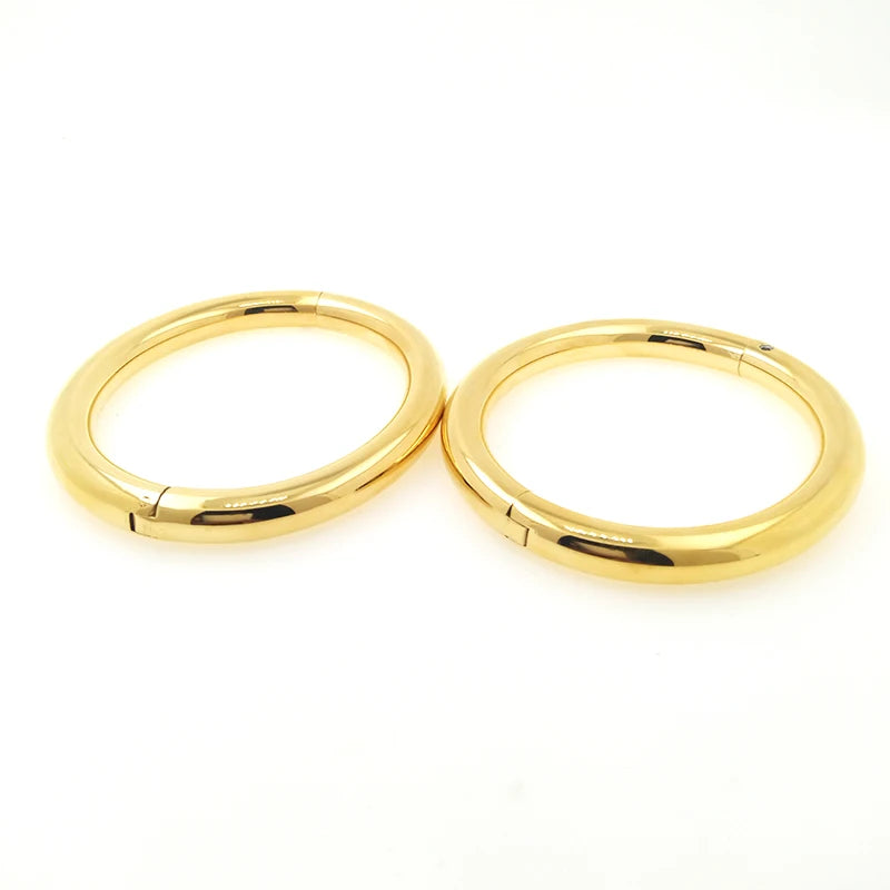 Eternity Oval Locking Cuffs – 8mm Solid Stainless Steel Wrist & Ankle Restraints - Image 11