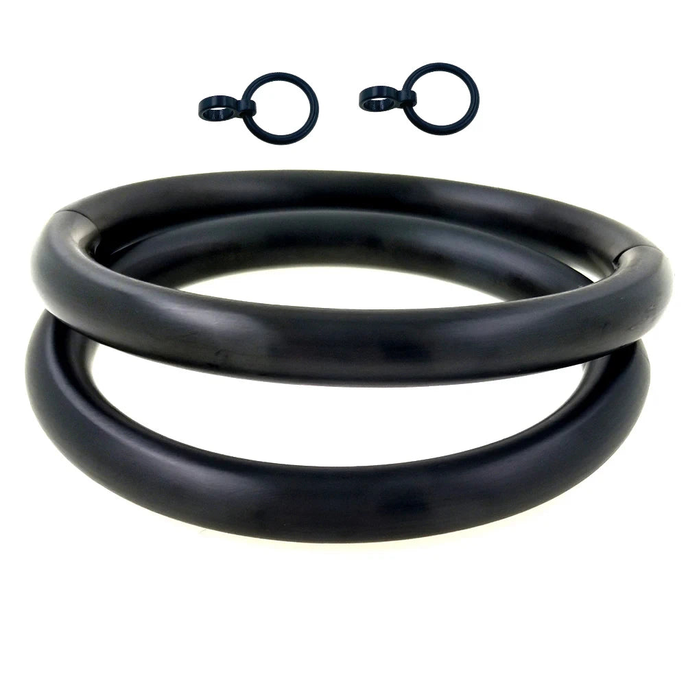 Eternity Oval Locking Cuffs – 8mm Solid Stainless Steel Wrist & Ankle Restraints - Image 7