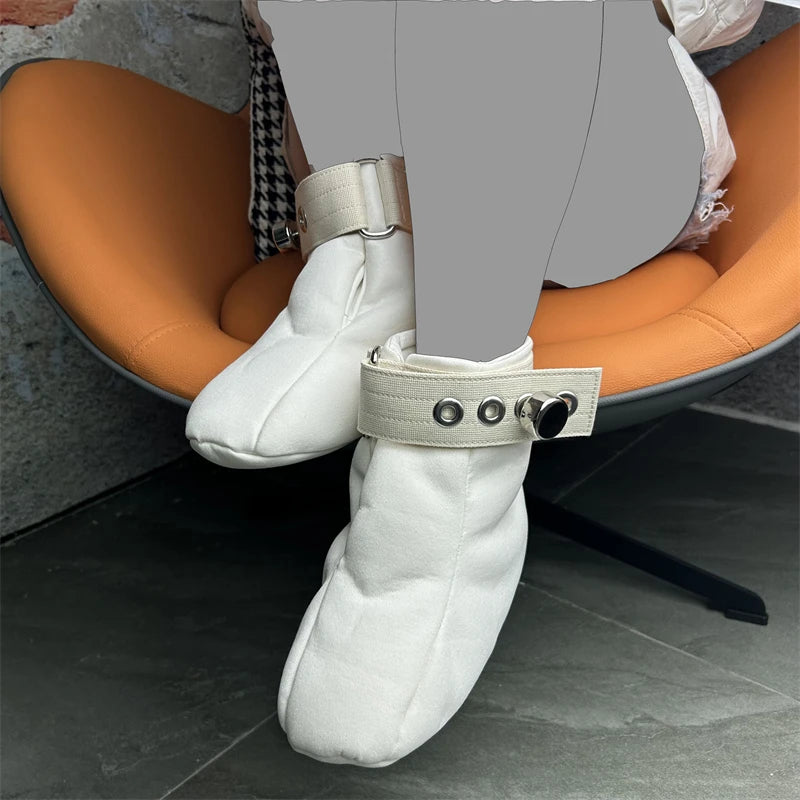 Spiked Sole Bondage Booties – Soft Padded BDSM Restraints for ABDL Crawling & Medical Play - Image 3